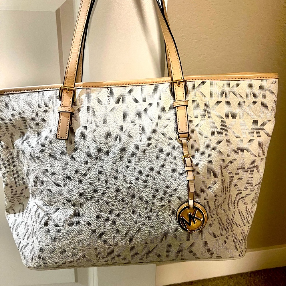 Michael Kors Large Logo Top Zip Tote